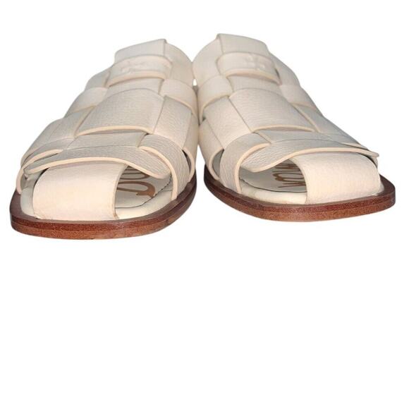 SAM EDELMAN • Linen Leather Dina Fisherman Mule sz 9.5 - Picture 4 of 10